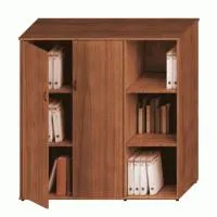 Шкаф комбинированный средний (закрытый + стеллаж узкий) Престиж Исп.17