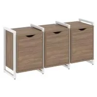 Тумба на регульруемых опорах наборная VR.L-TN-5.O (дуб аризона/белый)