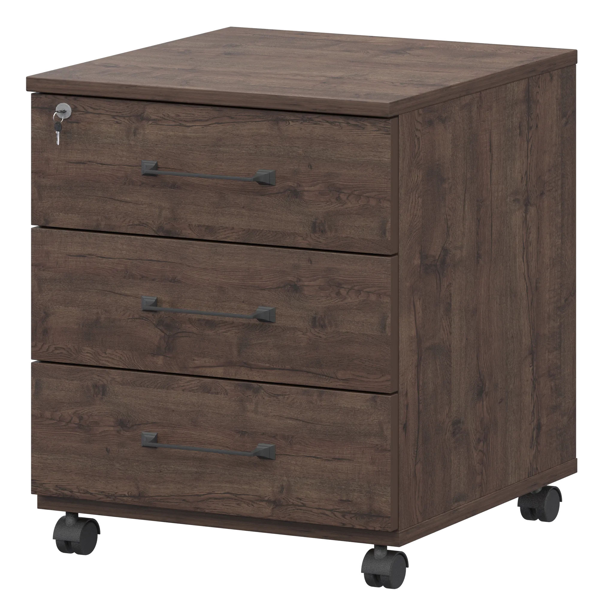 Тумба мобильная с центральным замком Приоритет К-923 Дуб апрель