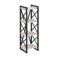 Стеллаж на регулируемых опорах - 4 полки VR.L-MST.O-4.4 (денвер светлый/черный)