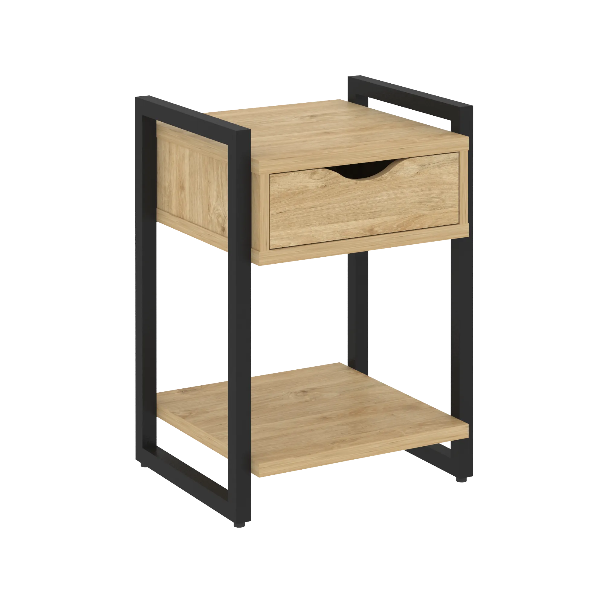 Тумба Loft на регулируемых опорах с ящиком и полкой VR.L-T1.O