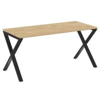 Стол рабочий на X-образных опорах VR.L-SRX-4.7 (тиквуд светлый/черный)