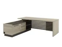 Стол руководителя на ЛДСП опорах с опорной тумбой Vestar Z-222Л.1000 левый с блоком розеток