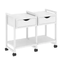 Тумба на колесных опорах наборная VR.L-TN-1.K (белый брилиант/белый)