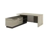 Стол руководителя на ЛДСП опорах с опорной лумбой Vestar Z-218Л.0000 левый