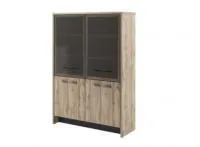 Шкаф двухсекционный со стеклом Торстон Т-32-14