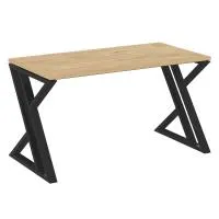 Стол рабочий на Z-образных опорах VR.L-SRZ-3.7 (тиквуд светлый/черный)