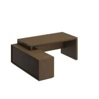 Стол руководителя левый на опорной тумбе ВЛ 136 - Velar