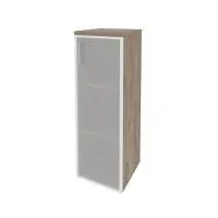 Шкаф средний узкий правый (1 средний фасад стекло в раме) ONIX O.SU-2.4R(R)