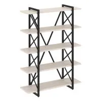 Стеллаж на регулируемых опорах - 5 полки VR.L-MST.O-5.8V (денвер светлый/черный)