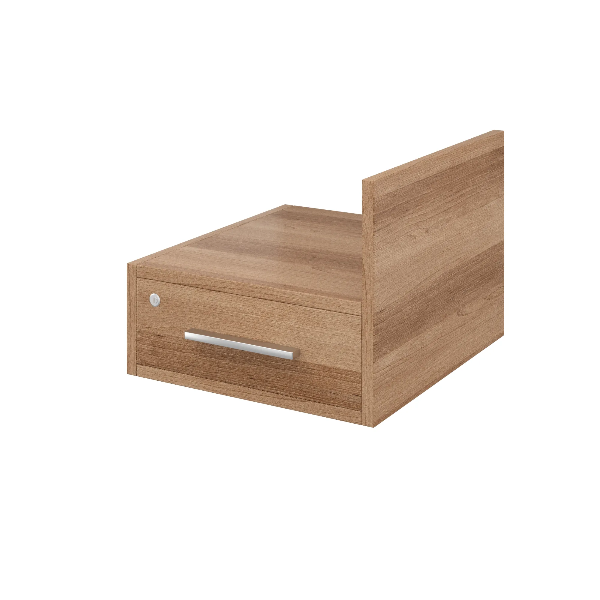 Тумба подвесная 1 ящик Канцлер КЦ11.40 бук артизан трюфельный