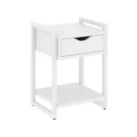 Тумба на регулируемых опорах с ящиком и полкой VR.L-T1.O (белый брилиант/белый)