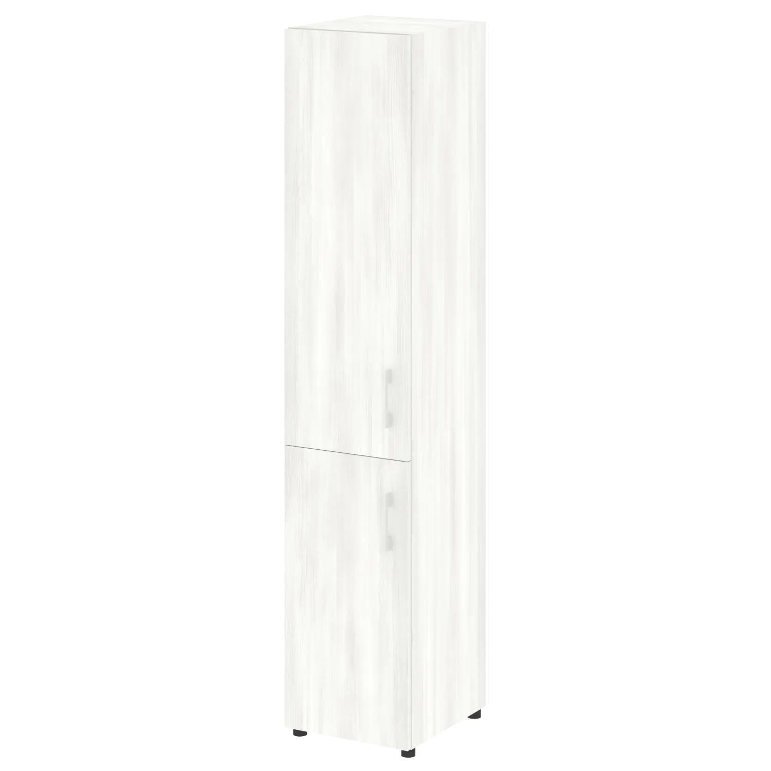 Шкаф высокий узкий левый (1 низкий фасад ЛДСП + 1 средний фасад ЛДСП) Yalta LT.SU-1.3 L/R снежная патина