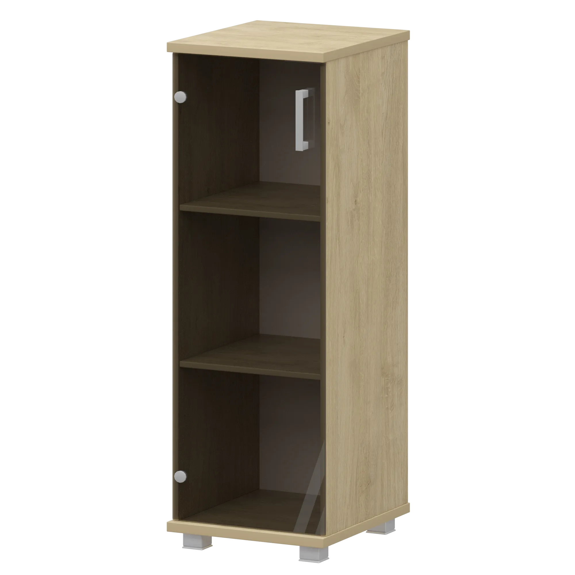 Шкаф средний узкий Аргентум НТ-440+НТ-601стл Баттл Рок