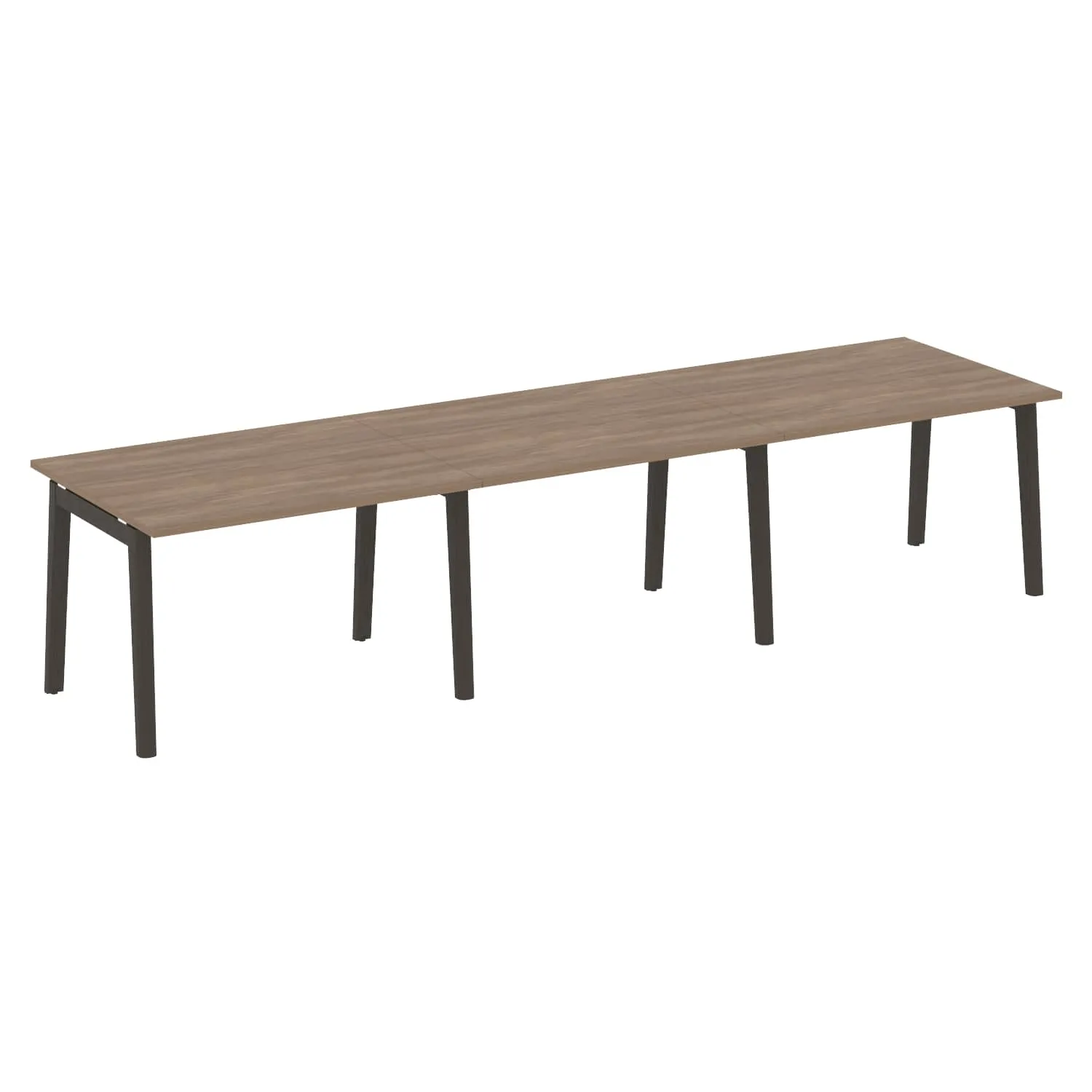 Стол переговорный, 3 столешницы (опоры - массив дерева, дуб темный) ONIX WOOD OW.PRG-3.2