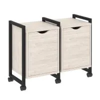 Тумба на колесных опорах наборная VR.L-TN-2.K (денвер светлый/черный)