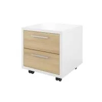 Тумба подкатная Дублин ДБ16 (белый/акация)