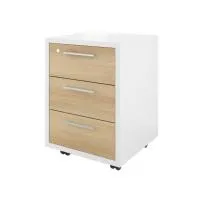 Тумба подкатная Дублин ДБ17 (белый/акация)