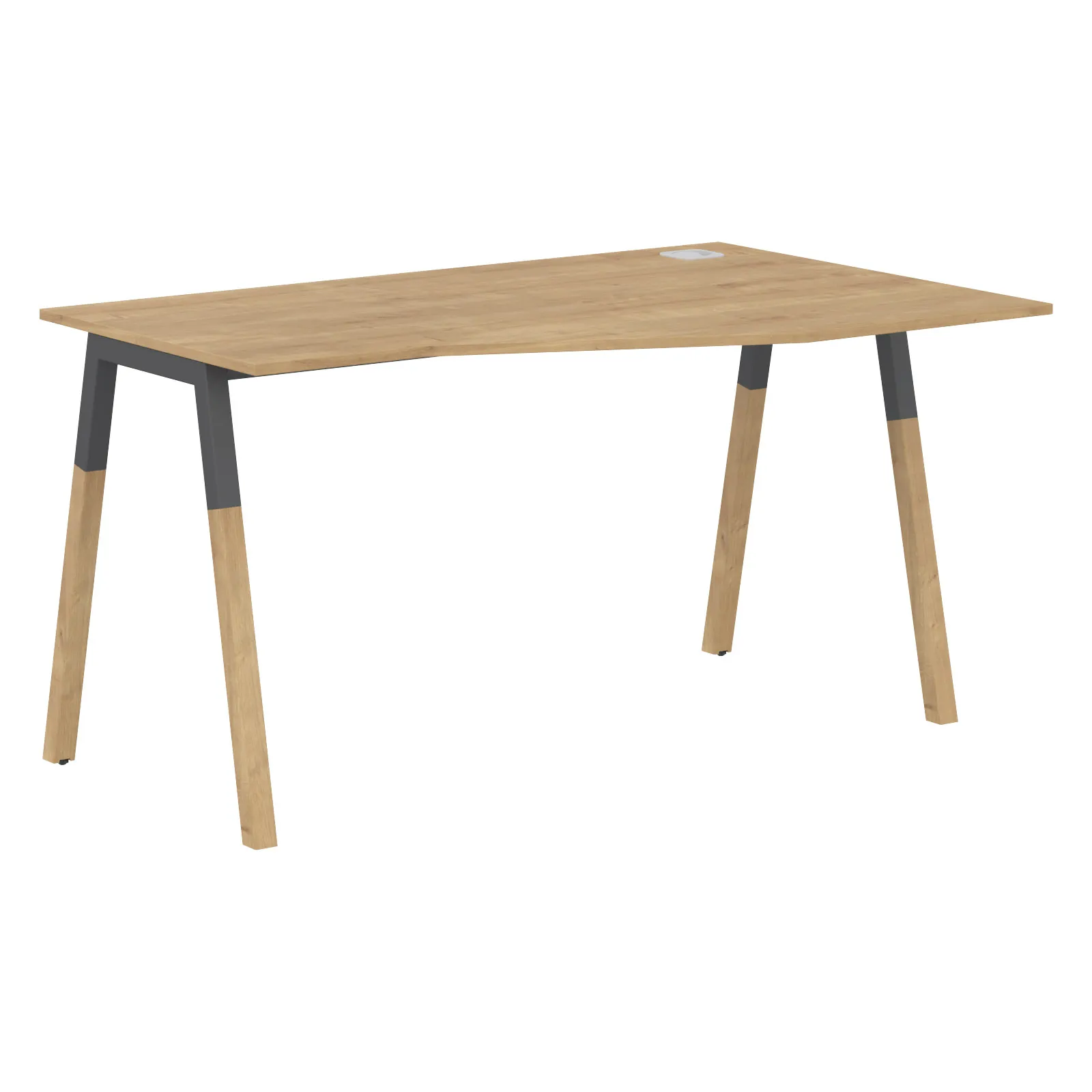 Стол письменный эргономичный FCT 1367 правый (гамильтон/графит) Forta