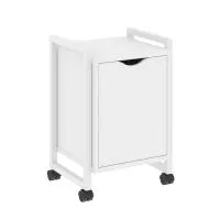 Тумба на колесных опорах с распашным фасадом VR.L-T2.K (белый брилиант/белый)