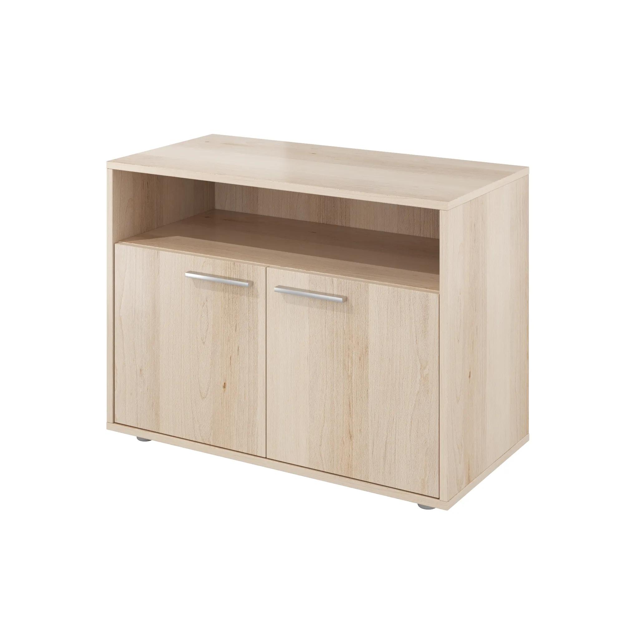 Тумба для оргтехники Канцлер КЦ08.39 бук артизан перламутровый