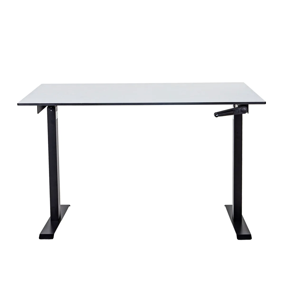 Стол регулируемый механический LuxAlto LA-H33-M1 черный/белый HPL 120*80*1,2