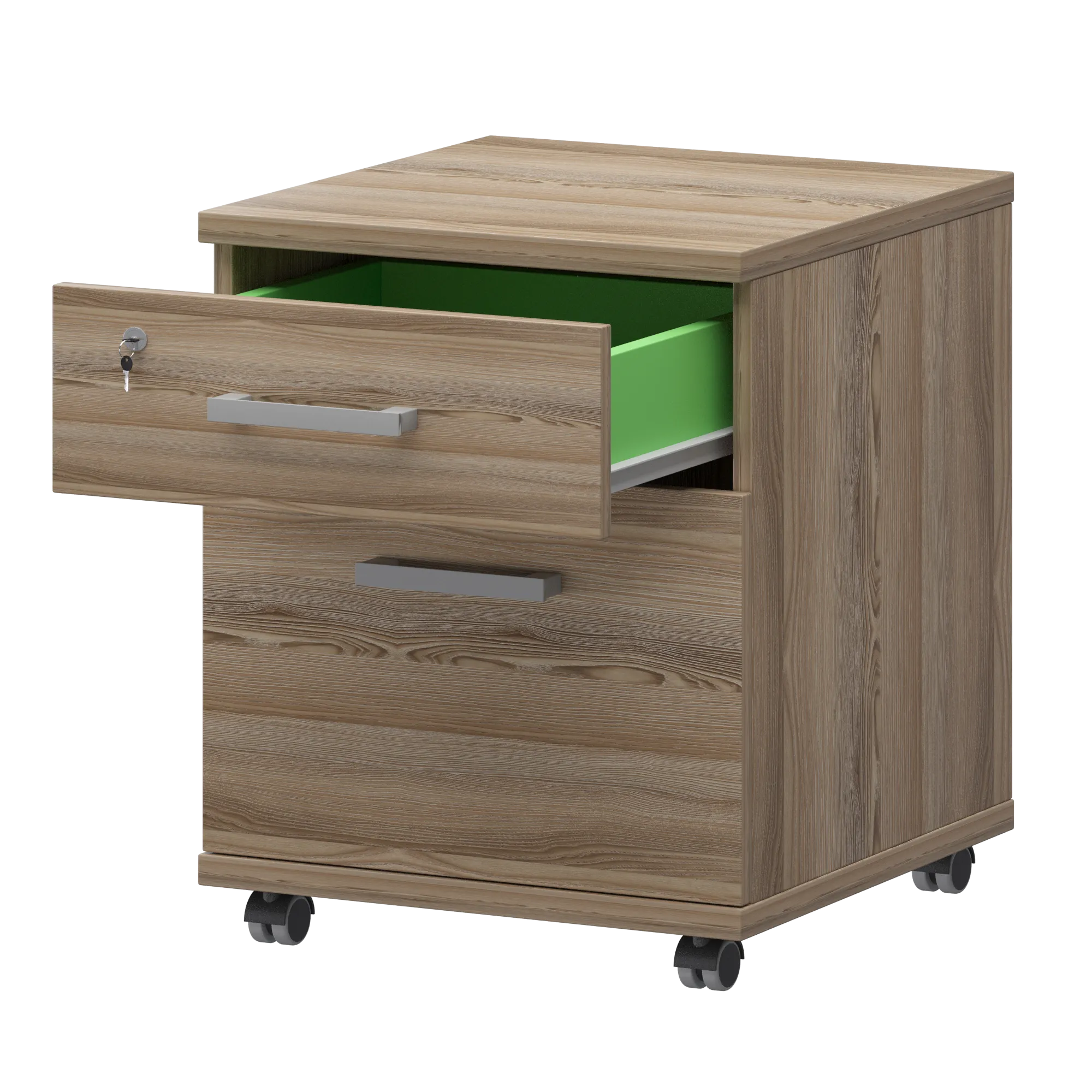 Тумба подкатная с файловым ящиком Аргентум НТ-330Ф Дуб сафари