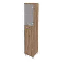 Шкаф высокий узкий правый First KSU-1.7(R) (дуб Табак)