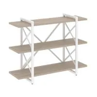 Стеллаж на регулируемых опорах - 3 полки VR.L-MST.O-3.8V (дуб аттик/белый)