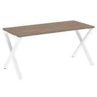 Стол рабочий на X-образных опорах VR.L-SRX-4.7 (дуб аризона/белый)