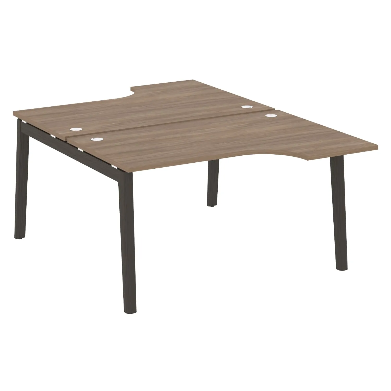 Рабочая станция (опоры - массив дерева, дуб темный) ONIX WOOD OW.D.SA-2