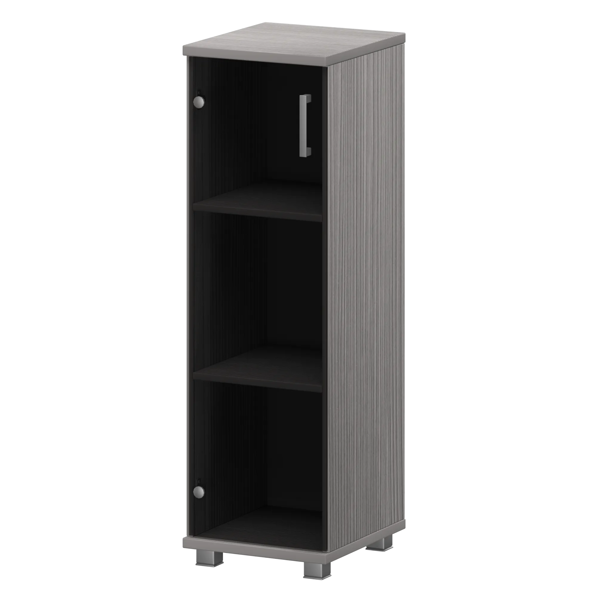 Шкаф средний узкий Аргентум НТ-440+НТ-601стл Лиственница