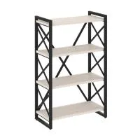 Стеллаж на регулируемых опорах - 4 полки VR.L-MST.O-4.8 (денвер светлый/черный)