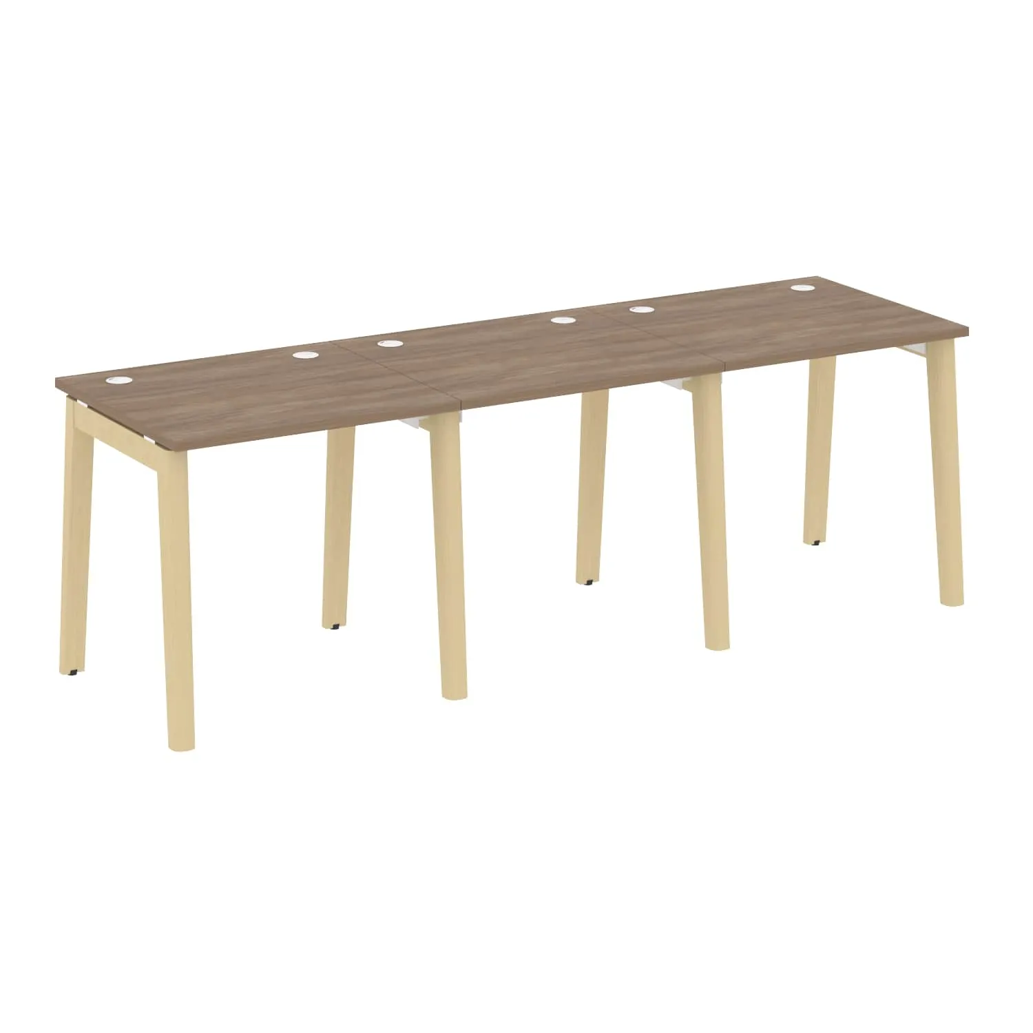 Рабочая станция (опоры - массив дерева, дуб светлый) ONIX WOOD OW.RS-3.0.7