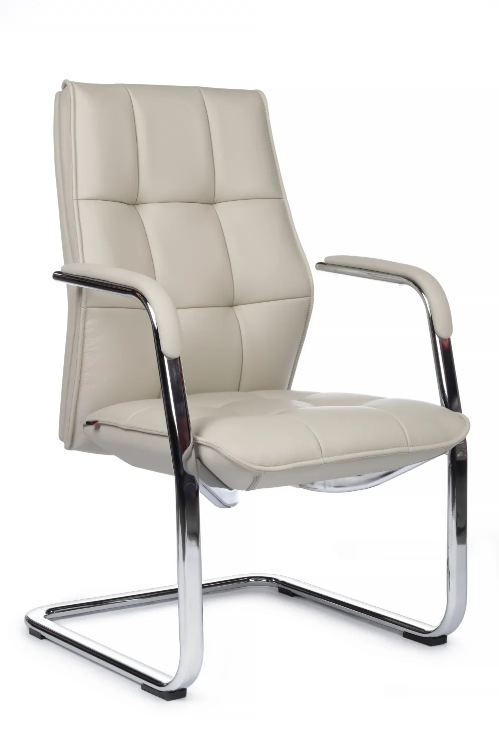 Кресло RV DESIGN Classic (C2116) кожа светло-серая