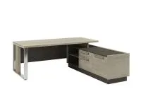 Стол руководителя на металлической опоре с опорной тумбой Vestar Z-420Пр.0000 правый