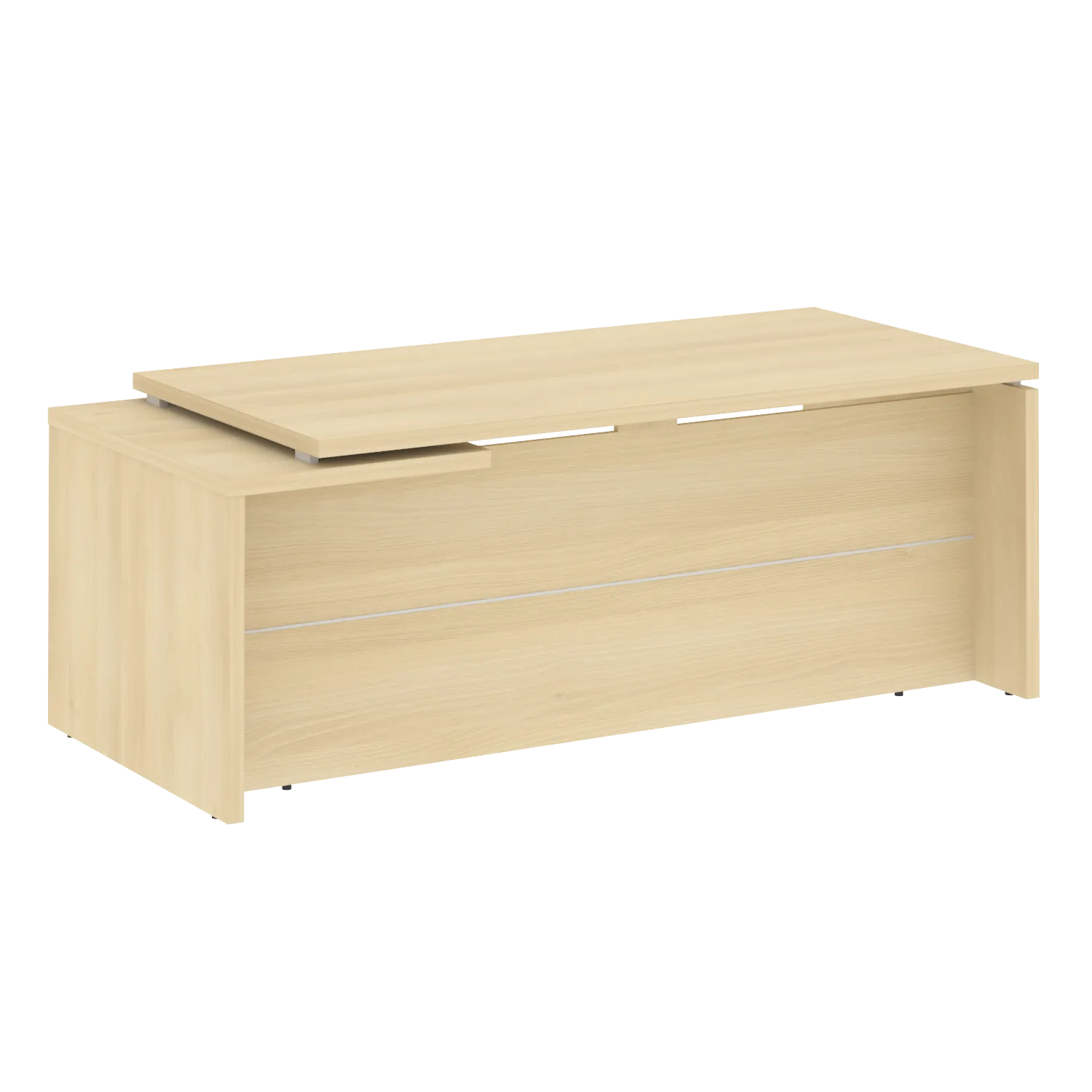 Стол руководителя прямой, правый Yalta LT.В-20 R акация лорка