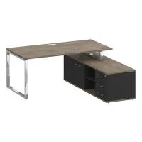 Стол руководителя с опорной греденцией, правый Shift SK.SRG-180 (R)