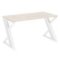 Стол рабочий на Z-образных опорах VR.L-SRZ-3.7 (денвер светлый/белый)