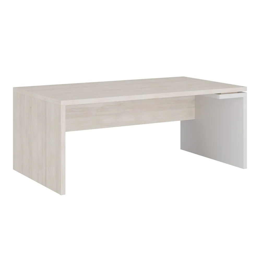 Стол письменный правый ЗИОН (Zion) ZIO28510121 дуб шамони светлый/белый