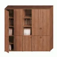 Шкаф комбинированный высокий (закрытый + полузакрытый узкий + закрытый) Престиж Исп.55