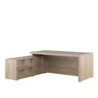 Стол письменный на опорной тумбе, левый Solid SOL297112