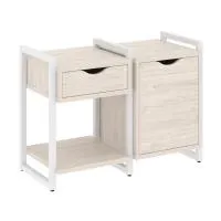 Тумба на регульруемых опорах наборная VR.L-TN-3.O (денвер светлый/белый)