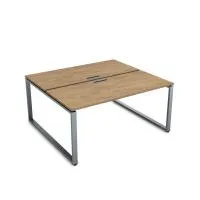 Сдвоенный стол системы Бенч на "О" образном каркасе Gloss СБД-О.984