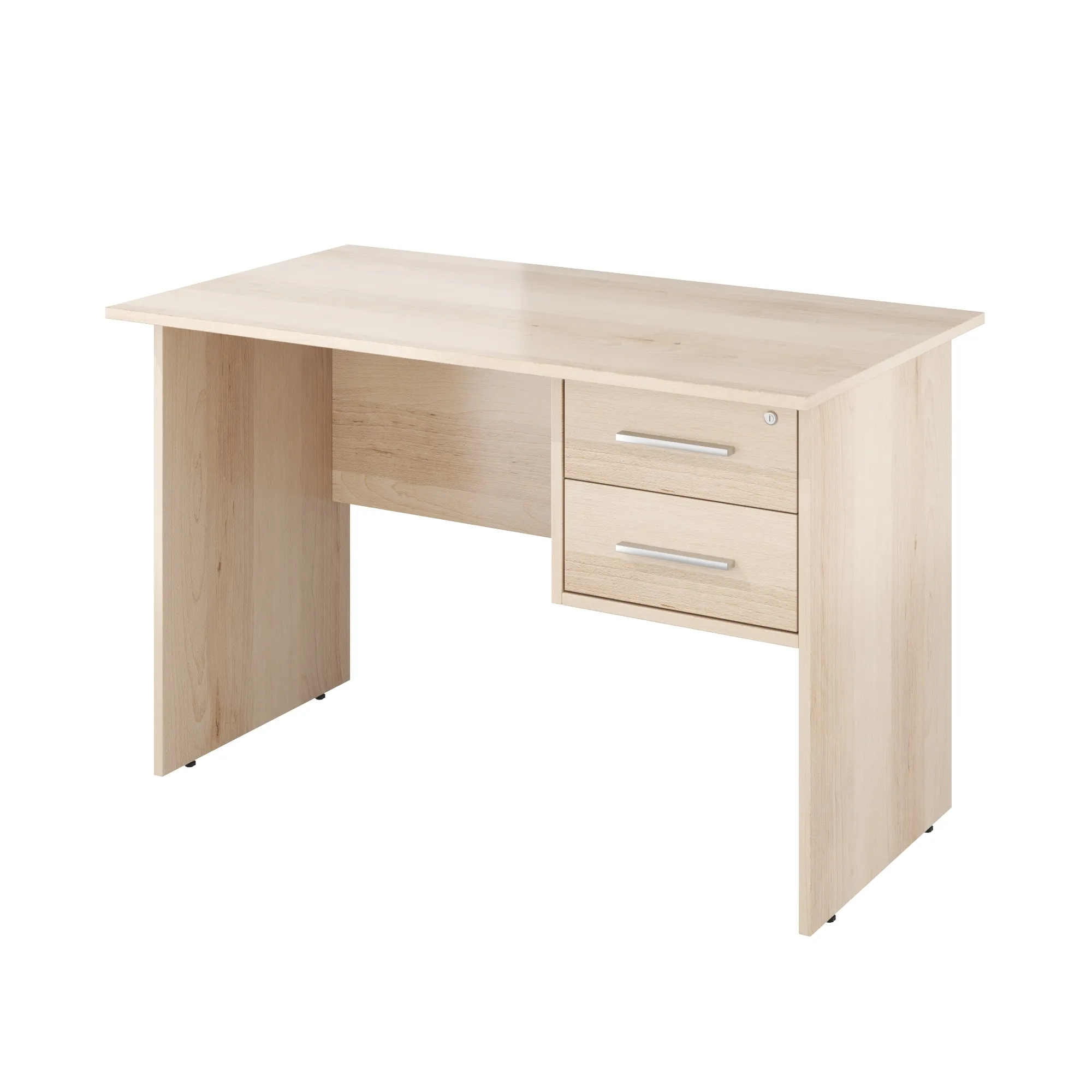 Стол с тумбой Канцлер КЦ06.39 бук артизан перламутровый