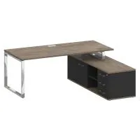 Стол руководителя с опорной греденцией, правый Shift SK.SRG-200 (R)