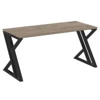 Стол рабочий на Z-образных опорах VR.L-SRZ-4.7 (тиквуд темный/черный)