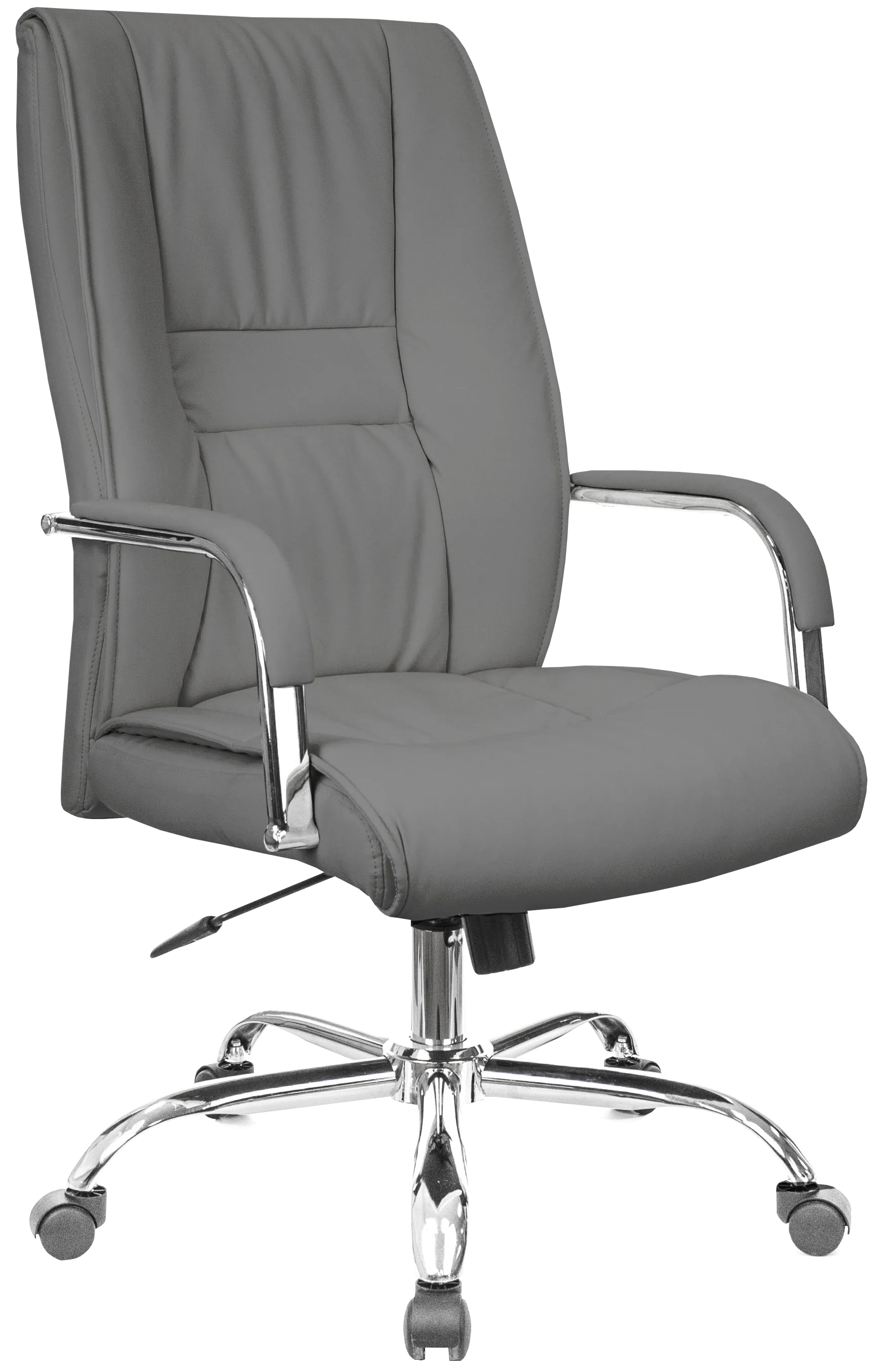 Кресло для руководителя Everprof Kent TM экокожа серая