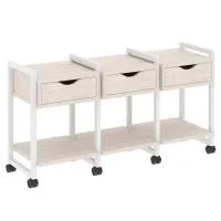 Тумба на колесных опорах наборная VR.L-TN-4.K (денвер светлый/белый)
