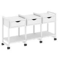 Тумба на колесных опорах наборная VR.L-TN-4.K (белый брилиант/белый)